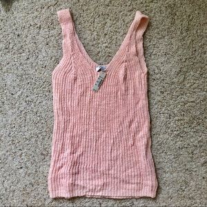 Madewell Pink knit tank